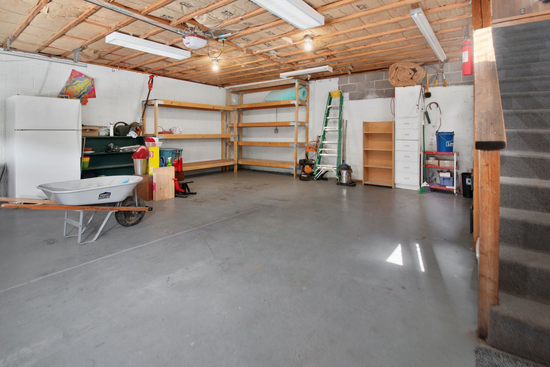 Inside a Wilmington garage
